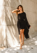 Vestido Curto um Ombro Só