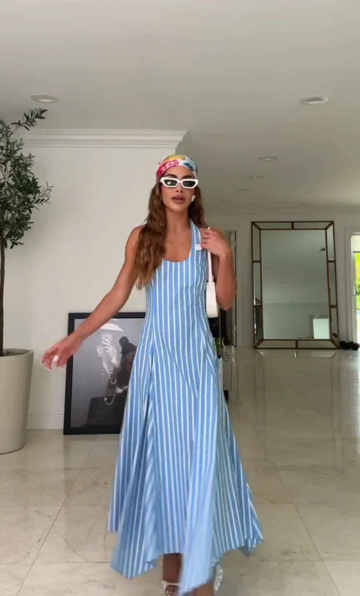 Vestido Longo Azul