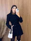 Sobretudo lã batida importada