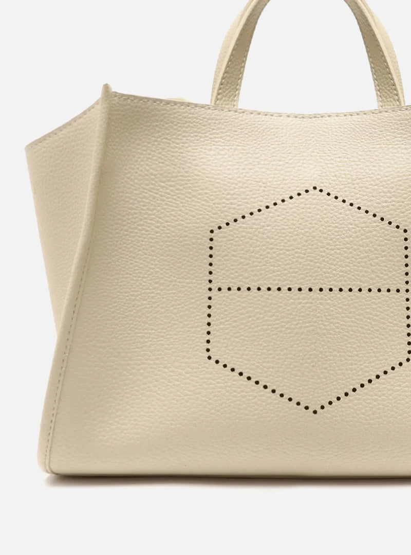 Bolsa Tote Off-white Couro Legítimo