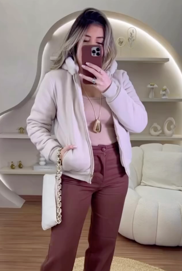 Jaqueta Pelinhos Dupla face