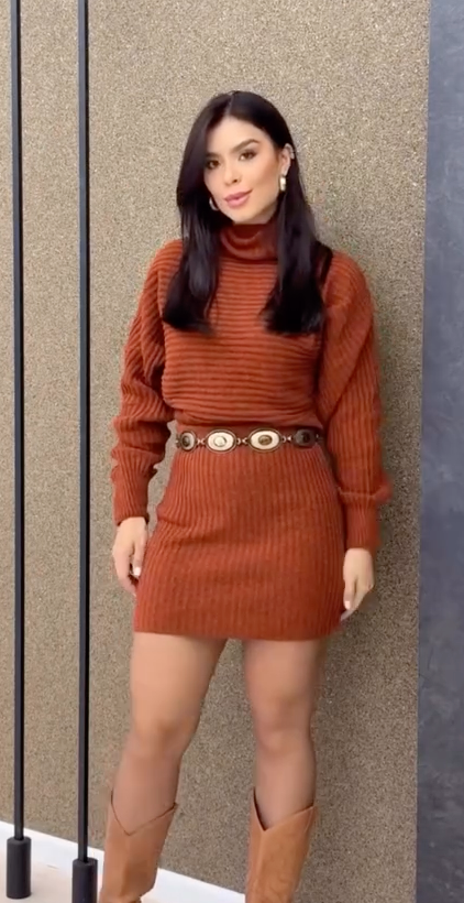 Vestido Canelado Hortencya