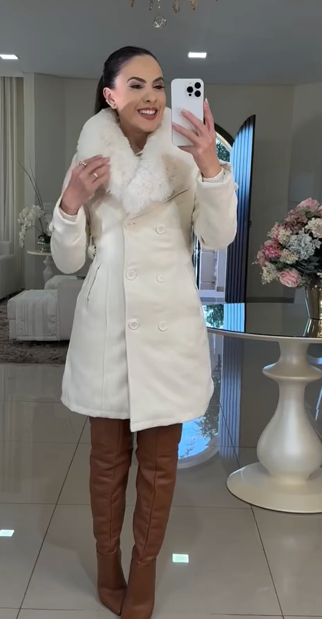 Sobretudo Forrado Importado