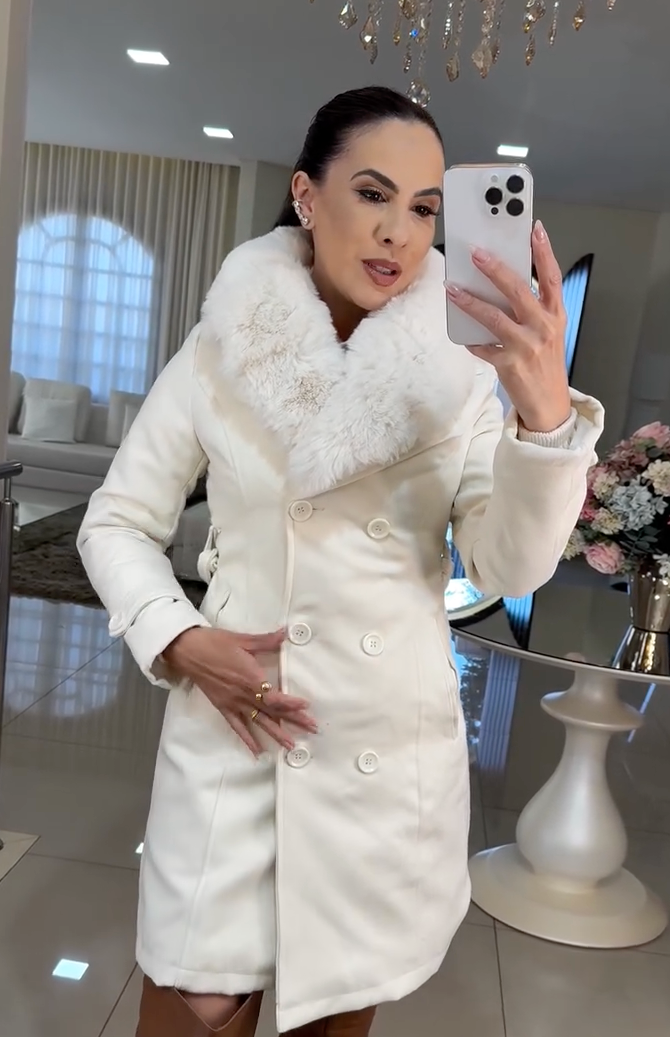 Sobretudo Forrado Importado