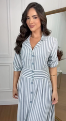 Vestido Botões Jordana Lurex