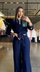 Conjunto Heloisa Camisa e Calça Pantalona em Marant