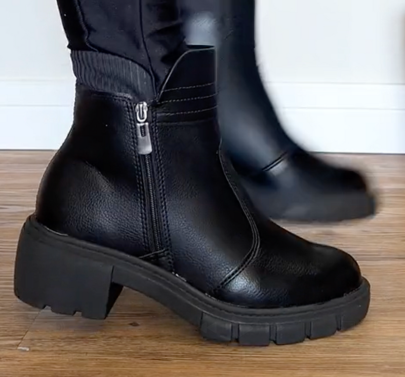 Bota Couro Cano Curto Tratorada