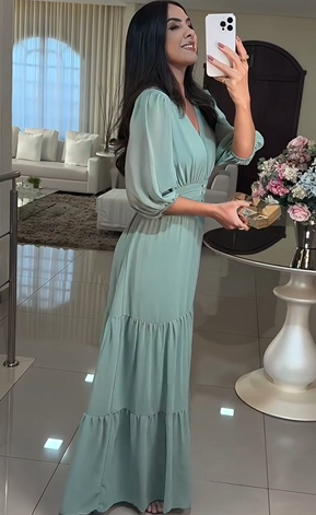 Vestido Godê Elisangela