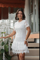 Vestido Mindy em Renda Branco