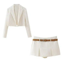 Conjunto Blazer e Saia Tulipe Off White