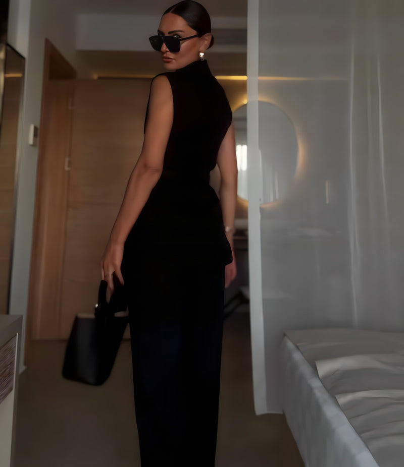 Macacão Noir Glam – Impacto e Sofisticação