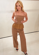 Conjunto Social Chic com Peplum