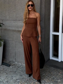 Conjunto Chic Plissado Feminino