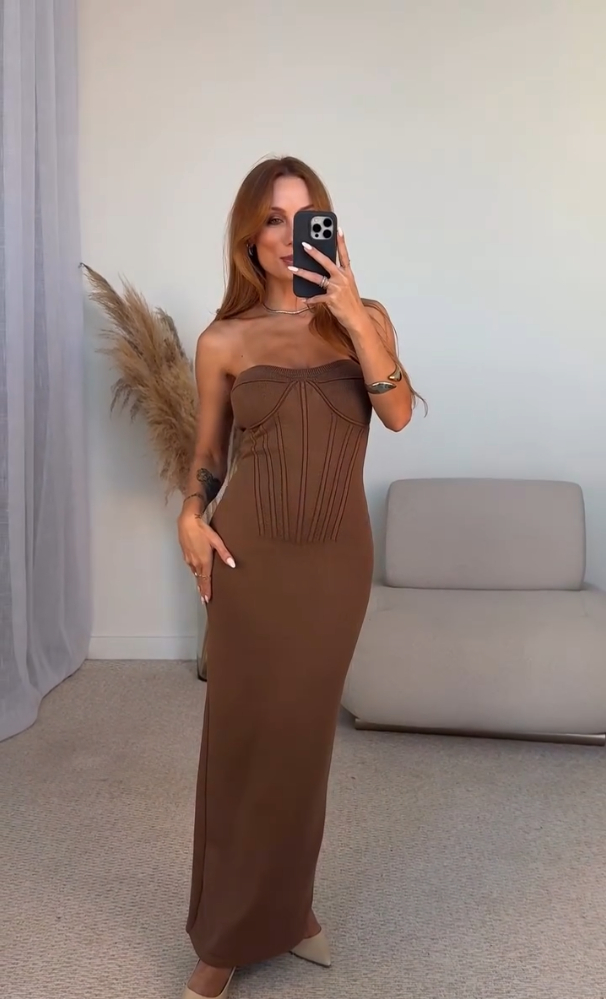 Vestido Aurora Mocha