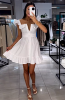 Vestido Angel White Babados