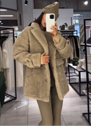 Casaco Teddy Coat Feminino