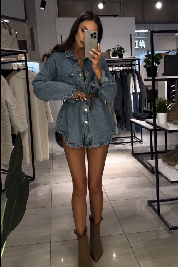 Vestido-Camisa Anfisa – Jeans Oversized