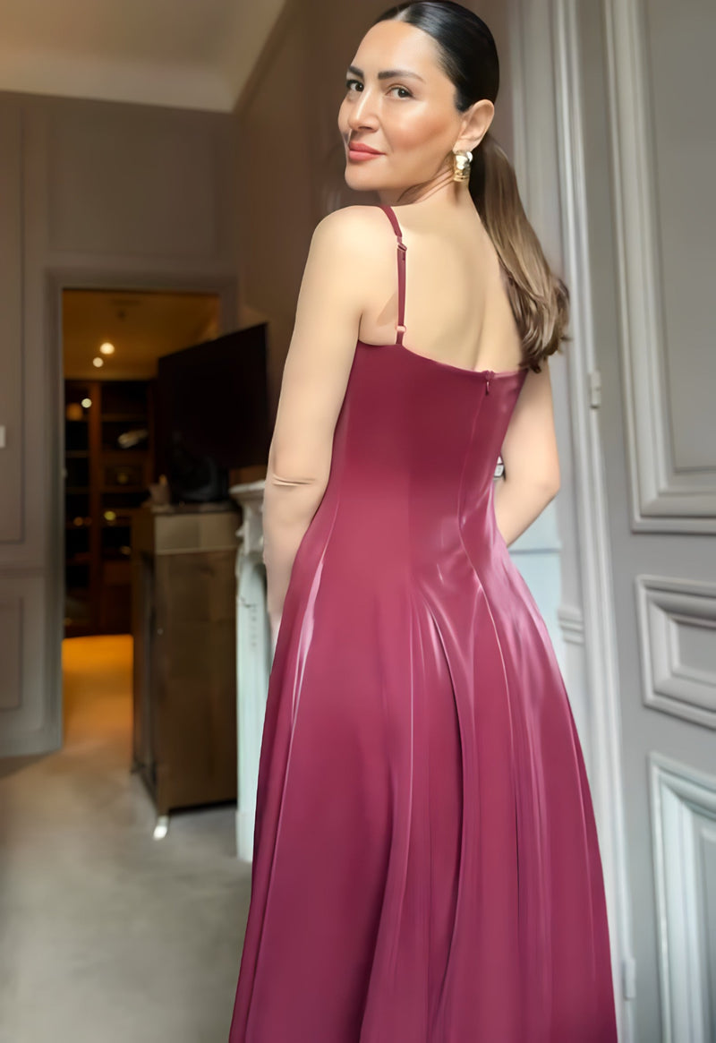 Vestido Bordeaux Majestic