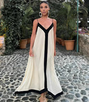 Vestido Longo Elegante Boho com Alças Finas