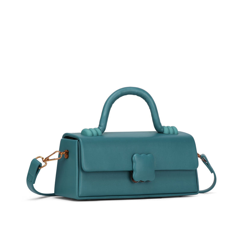 Bolsa Estruturada com Alça de Mão e Fecho Clássico