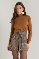 Suéter Tricot Gola Canelada Valônia Véras