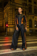 Conjunto Vegas Preto/Caramelo