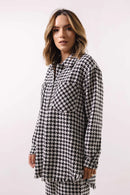 Conjunto Feminino Tweed Calça e Max Camisa