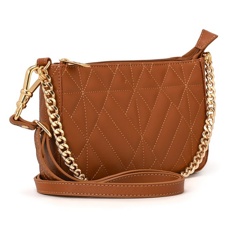 Bolsa Caramelo Alana Couro Legítimo