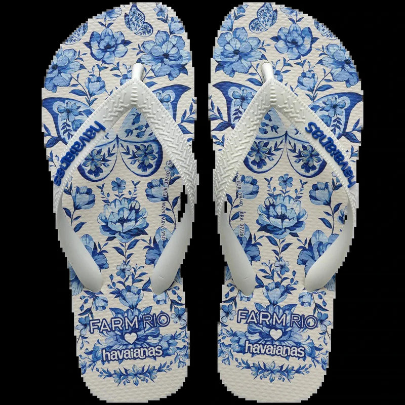 Chinelo Havaianas Farm Jardim de Porcelana