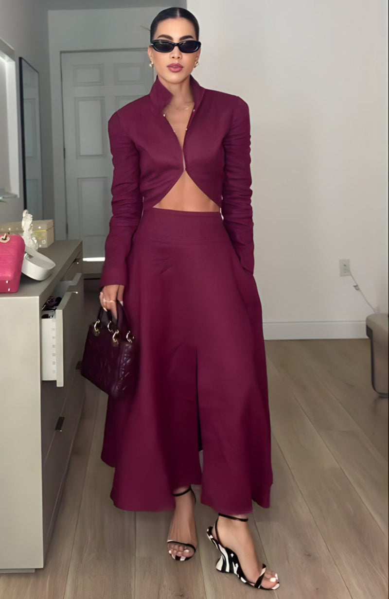 Conjunto Linho Marsala Elegance