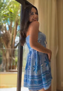 Vestido Ludmila– Azul Floral