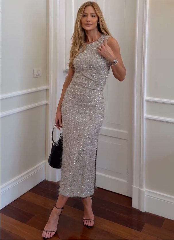 Vestido de Paetês Prata