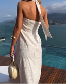 Vestido Midi Laise Branco Estiloso