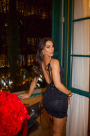 VESTIDO CURTO ACETINADO BRUNA