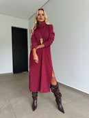 Vestido Midi Tricot Brand