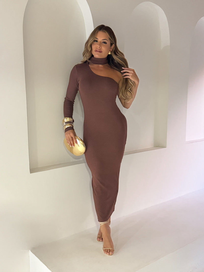 Vestido Midi Manga Nula Cores